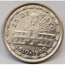 ARGENTINA 1960 . ONE 1 PESO COIN